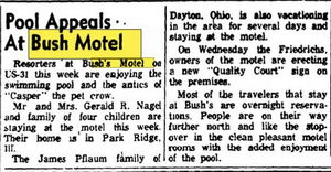 Bushs Motel - Jul 1962 Article (newer photo)